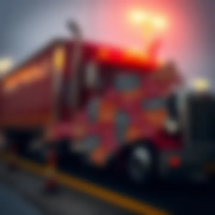 Map showcasing various states for truck purchasing