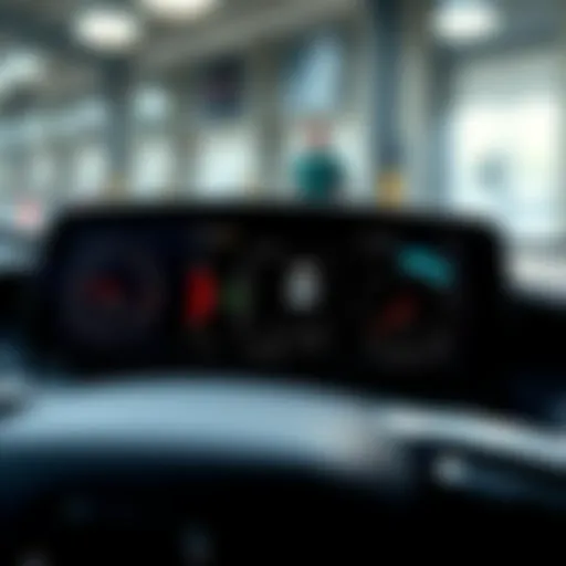 Advanced Vehicle Diagnostic Technology Modern diagnostic tool displaying vehicle data