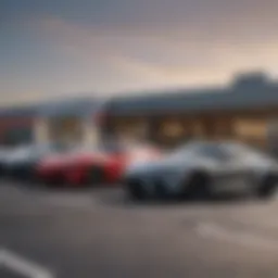 Exterior view of a Toyota dealership in Athens, Ohio
