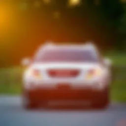 Exterior view of the 2009 Acadia showcasing its sleek design