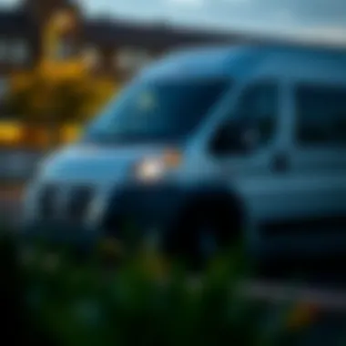 Sleek exterior design of the 2017 Dodge Ram Van