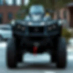 Front view of the Polaris Magnum 325 4x4 showcasing its robust design