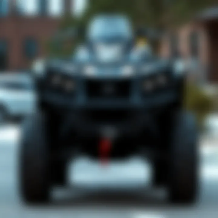 Front view of the Polaris Magnum 325 4x4 showcasing its robust design