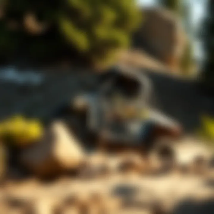 Polaris Magnum 325 4x4 navigating rough terrain demonstrating its off-road capability