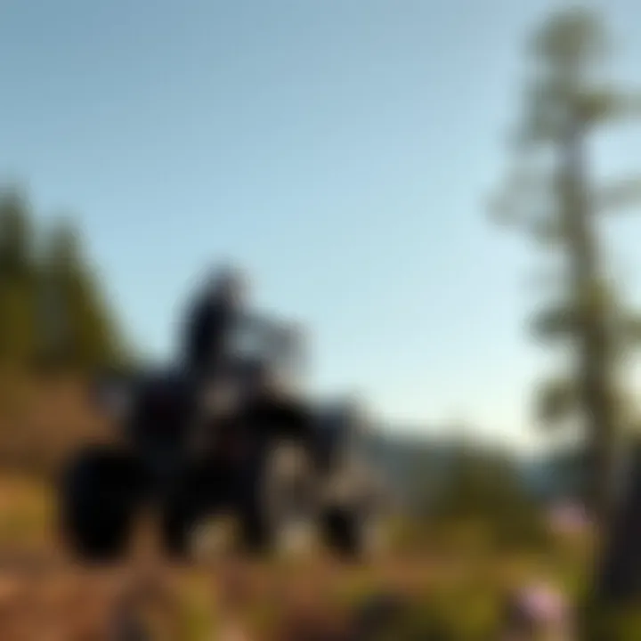 User experience with the Polaris Magnum 325 4x4 in a scenic outdoor setting