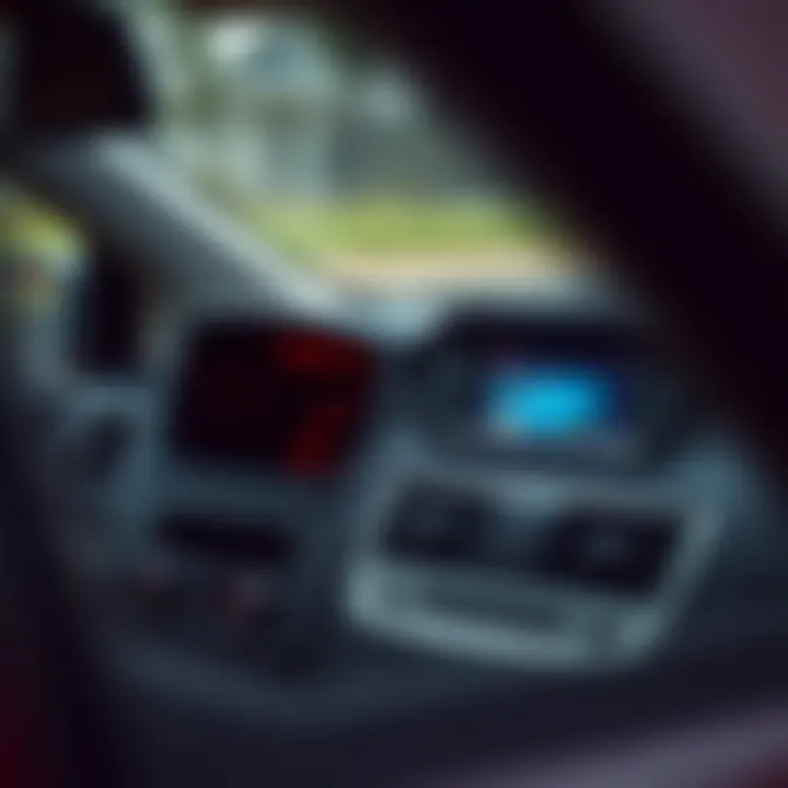 Dashboard of the 2005 Honda CR-V with infotainment features