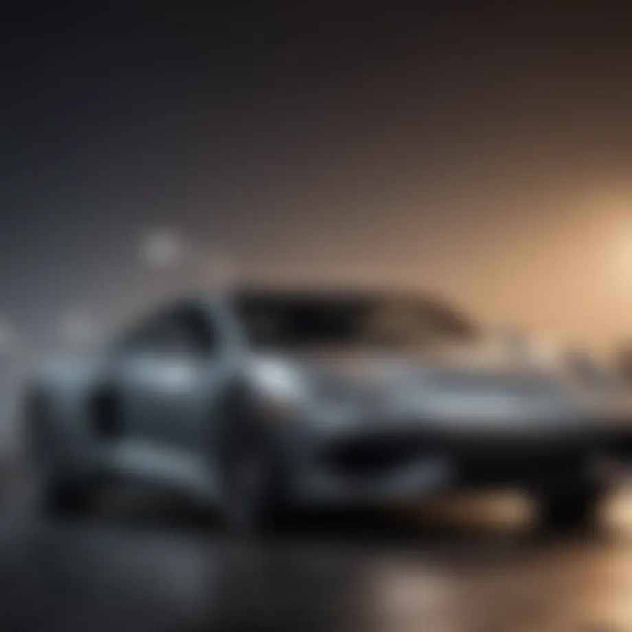 A sleek new car with a price tag reflecting destination fees