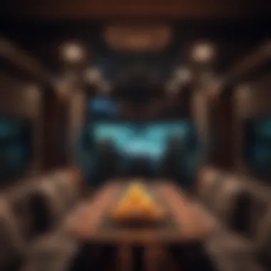 Interior layout of the Dutchmen Coleman Lantern LT 17B highlighting spacious living area