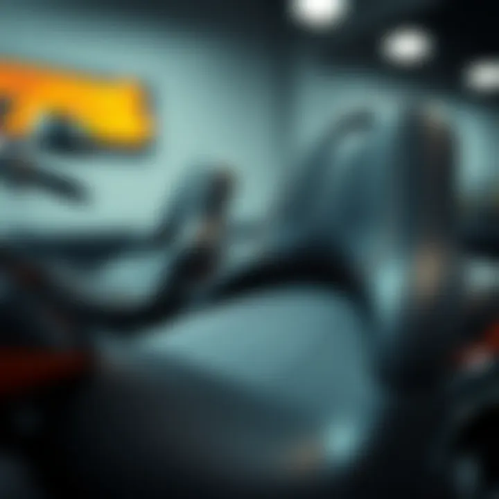 Detailed view of the 2005 Dyna Super Glide seat design