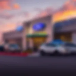 Exterior view of Elk City Ford dealership showcasing modern architecture