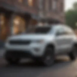 Exterior view of a used Grand Cherokee showcasing its design