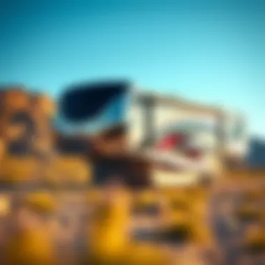 Detailed design of a 5th wheel trailer showcasing its structural features