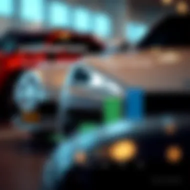 Graph showing the advantages of leasing over purchasing used vehicles.
