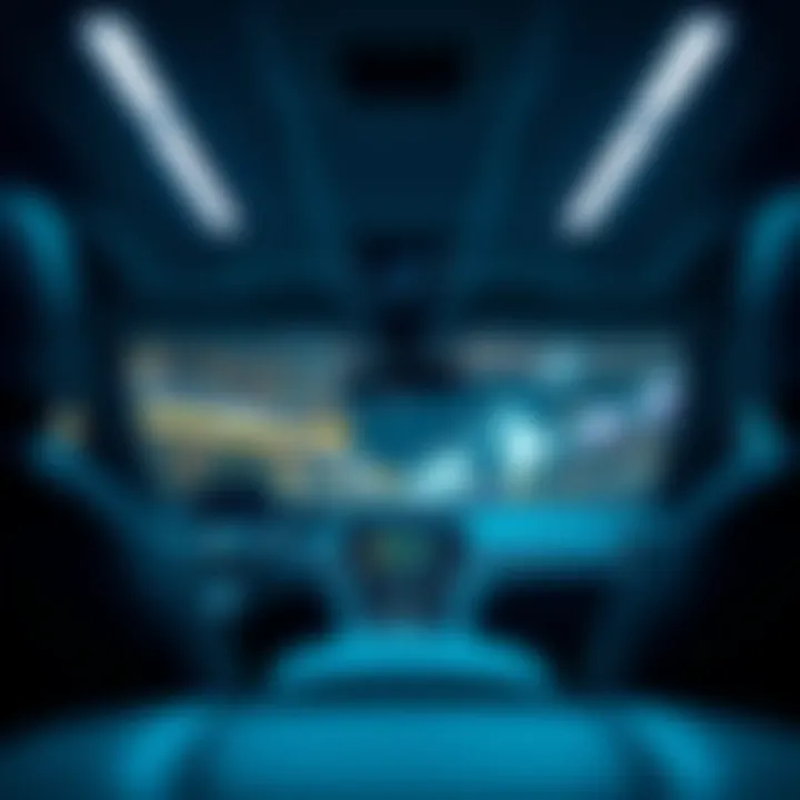 Stylish Interior of Chevrolet Malibu Interior view of Chevrolet Malibu showcasing modern design