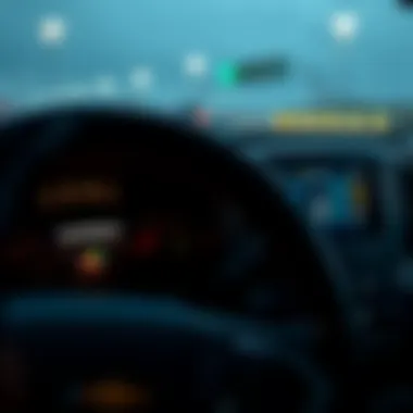 Close-up of the Chevy Silverado's advanced dashboard features