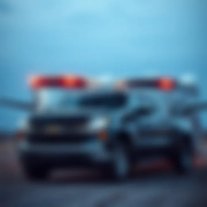 A Chevy Silverado towing a trailer showcasing its performance