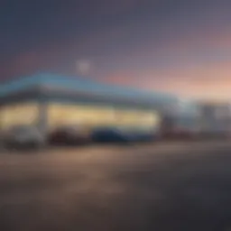 A scenic view of Michigan City auto dealership