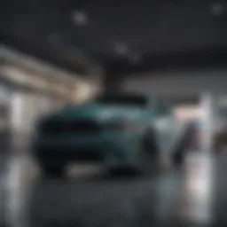 Showroom of a Dodge dealership in Fairmont