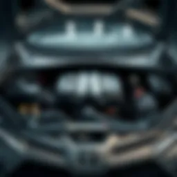 Engine bay of the Toyota CH-R showcasing engine details