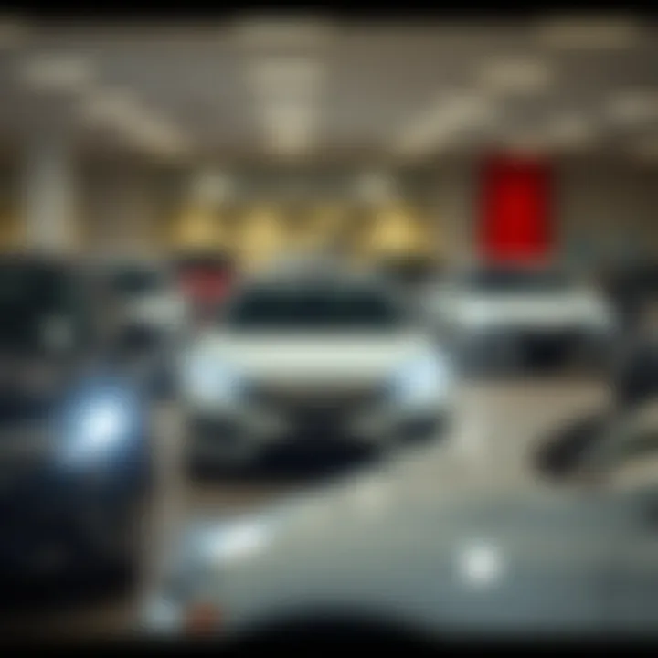 A wide array of Honda vehicles available in the dealership's inventory