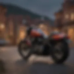 Harley-Davidson Street Bob ABS parked in a scenic location