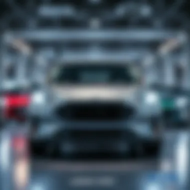 A detailed display of various Ford vehicle models available at Labadie Ford.