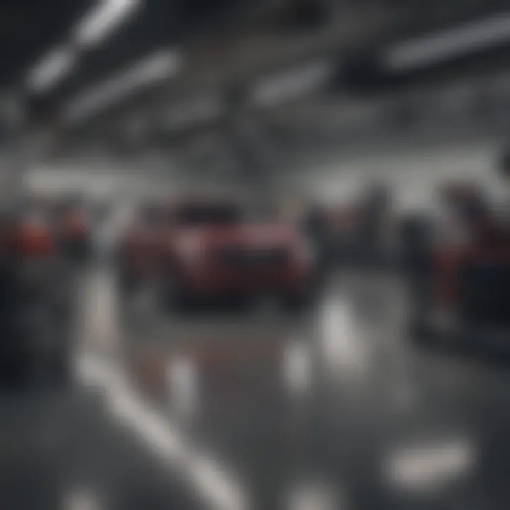Service department at Mataga Cadillac GMC