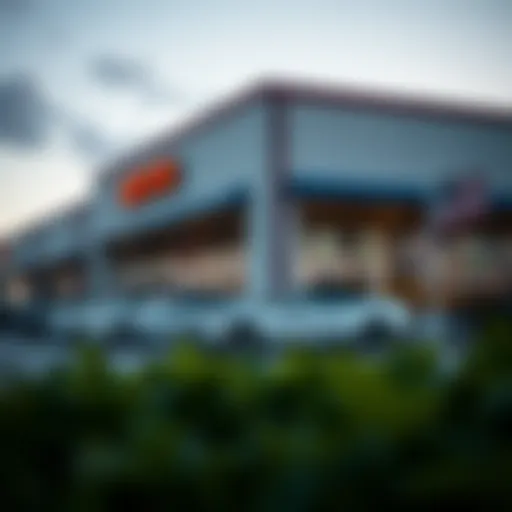 Exterior view of a used car dealership in Port Lavaca