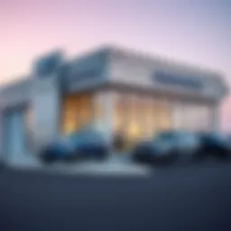 Exterior view of a Subaru dealership in Evansville