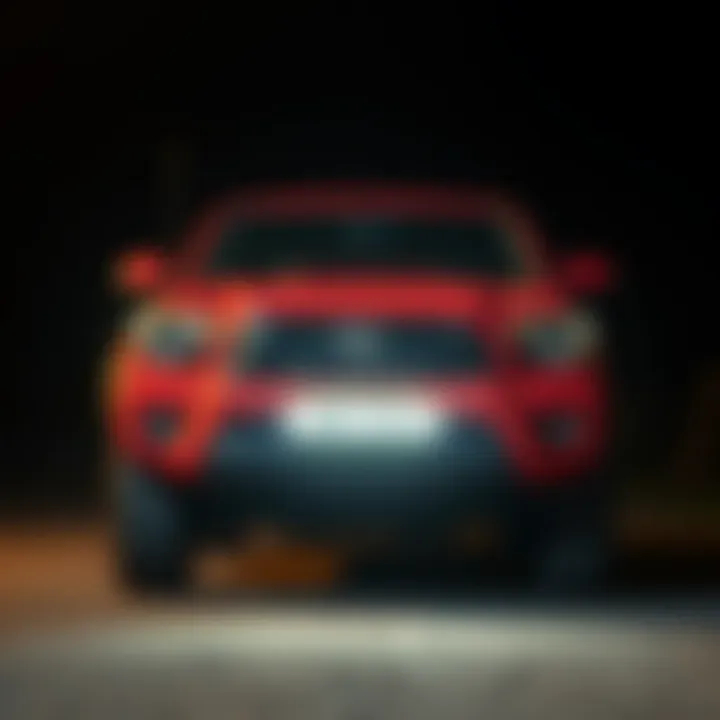 Rugged Design of the 2014 Toyota Tacoma TRD Off-Road Front view of the 2014 Toyota Tacoma TRD Off-Road showcasing its rugged design