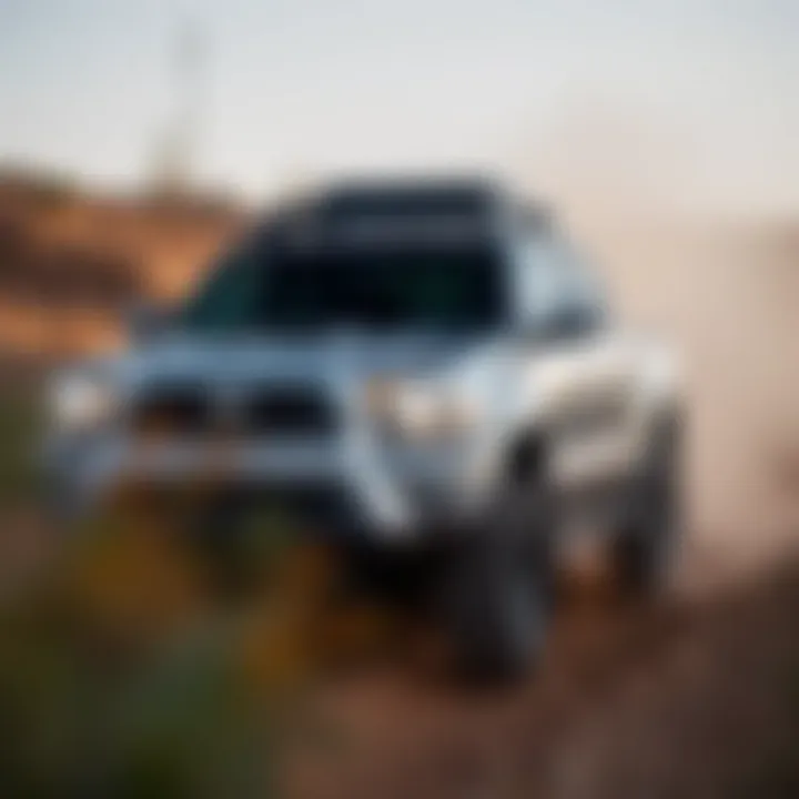 Off-Road Capabilities of the 2014 Toyota Tacoma TRD Off-Road 2014 Toyota Tacoma TRD Off-Road navigating tough terrain, demonstrating off-road capabilities