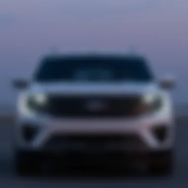Front view showcasing the 2021 Expedition V8's sleek design