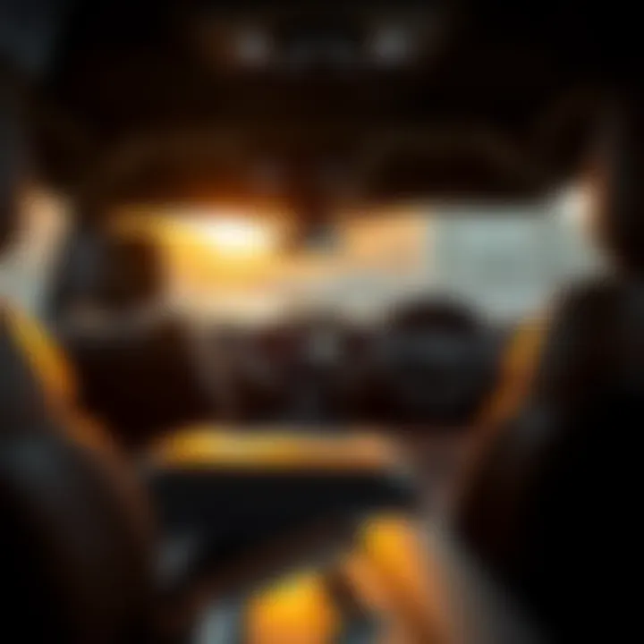 Interior layout highlighting advanced technology features