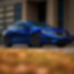 Exterior view of the Acura ILX A-Spec showcasing its sleek lines and sporty design
