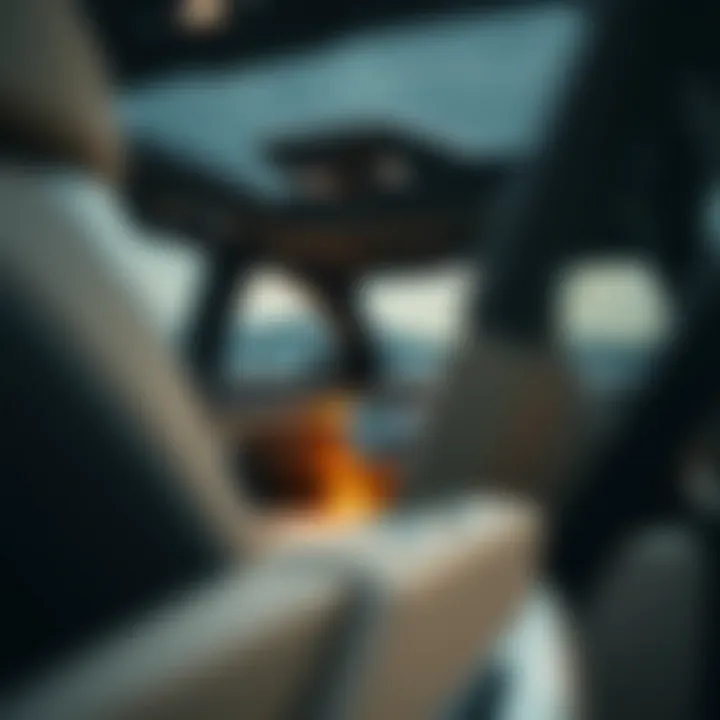 Sophisticated interior of the BMW 750 xi highlighting premium materials and advanced technology features