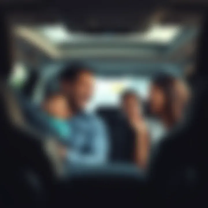 Spacious Interior for Families in Cadillac SRX Family enjoying spacious interior of Cadillac SRX