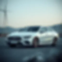 Sleek exterior design of the CLA 250 Hybrid showcasing modern aesthetics