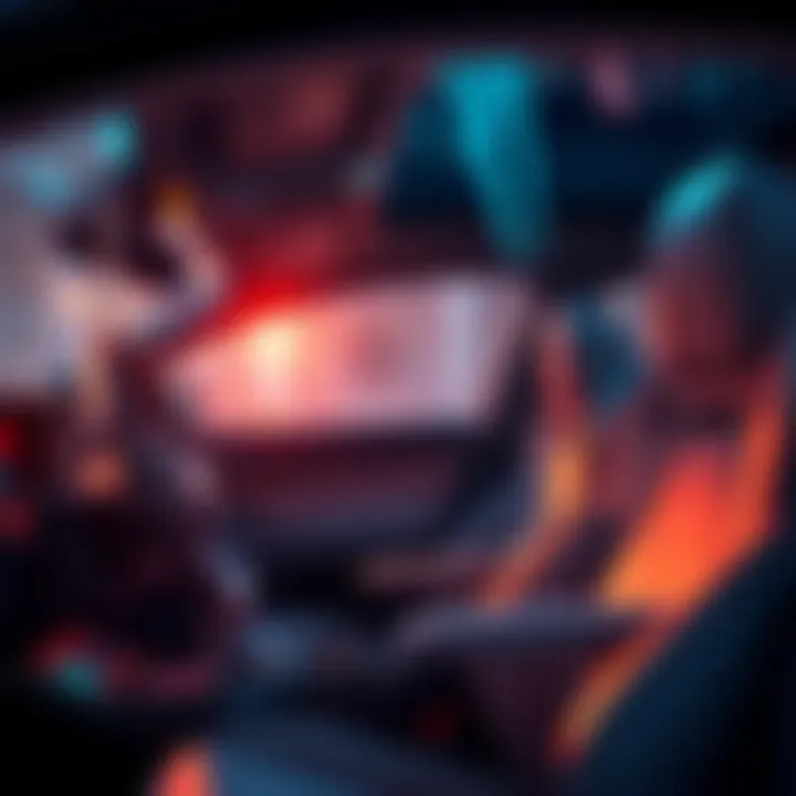 Interior features highlighting advanced technology and comfort