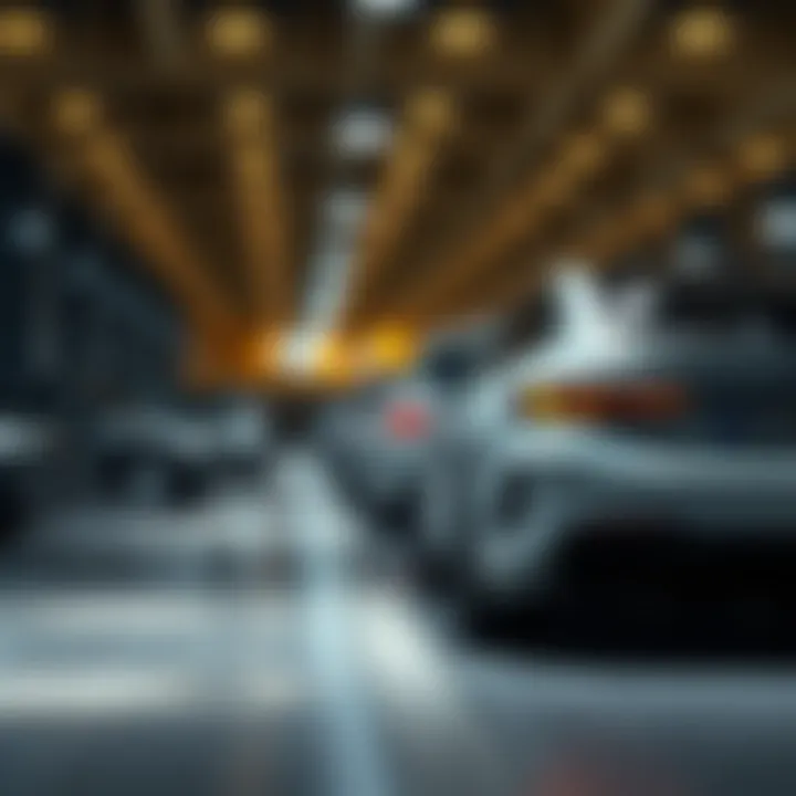 Market trends graph depicting consumer preferences in luxury vehicles