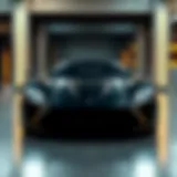 Sleek design of a luxury car showcasing modern aesthetics