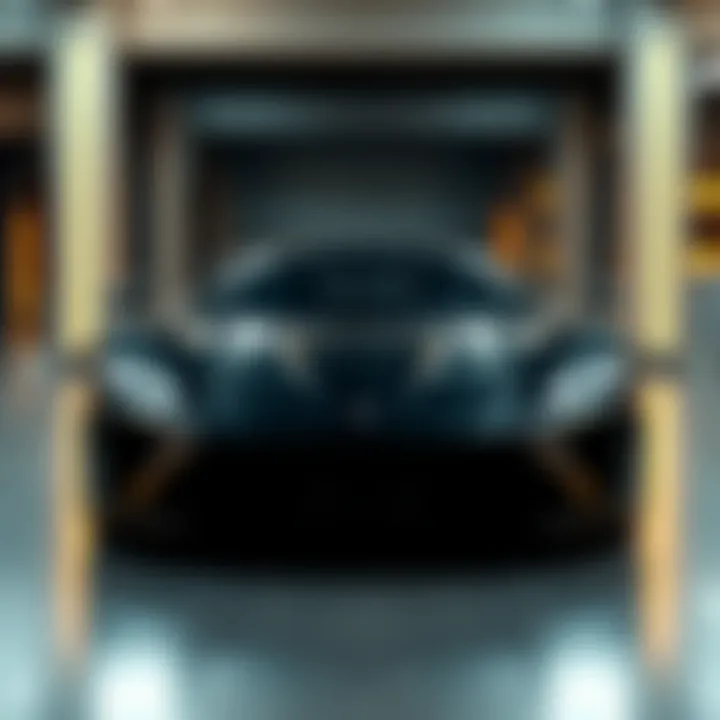 Sleek design of a luxury car showcasing modern aesthetics