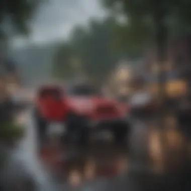 Community event hosted by a local Jeep dealership