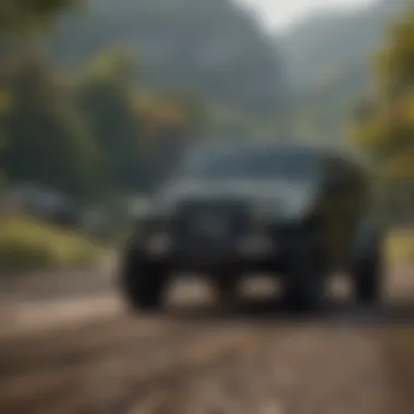 A scenic view of Hermitage, PA with Jeep vehicles