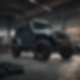 A vibrant Jeep showroom showcasing various models