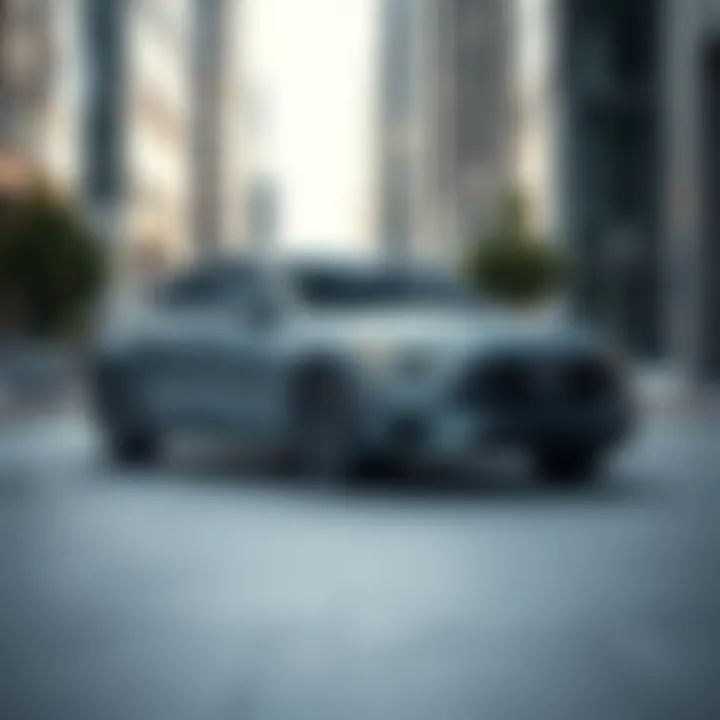 A sleek midsize sedan parked in an urban environment showcasing its modern design