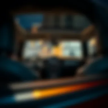 Interior view showcasing luxurious details and technology of the Mini Cooper Convertible