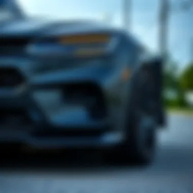 Exterior showcasing the robust design and styling of the new Trackhawk