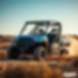 Dynamic view of the Ranger XP Trail Boss showcasing its robust design in an off-road setting