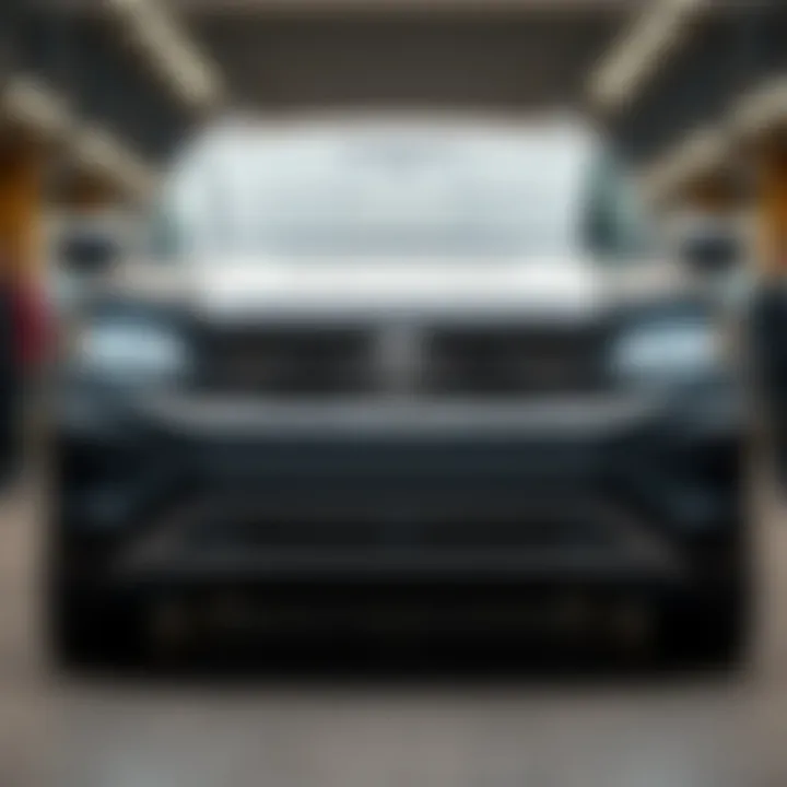 Volkswagen Atlas front view highlighting design