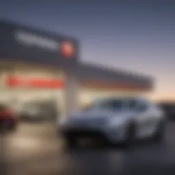 Exterior view of a Toyota dealership in Thornton